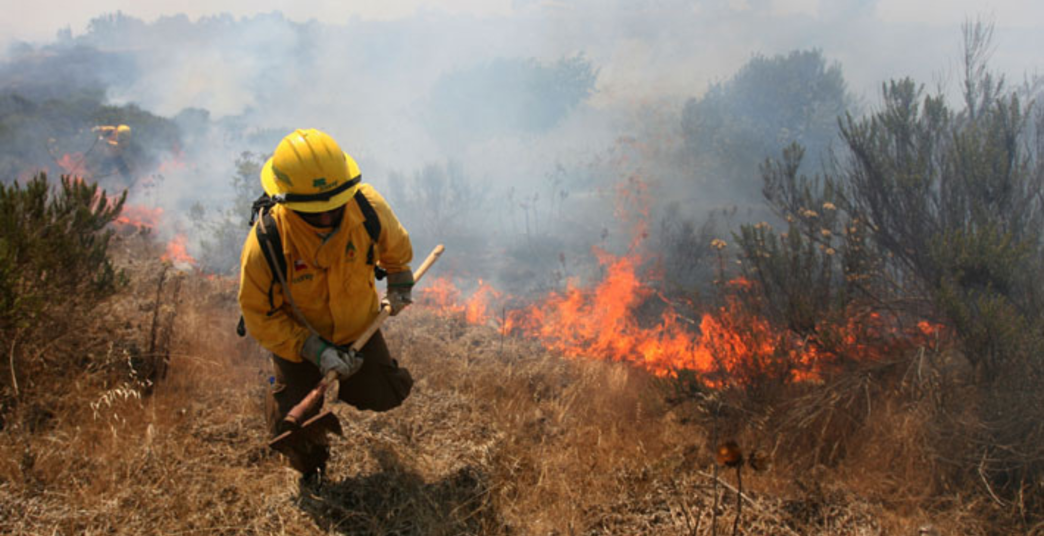Incendio forestal en La estrella y navidad