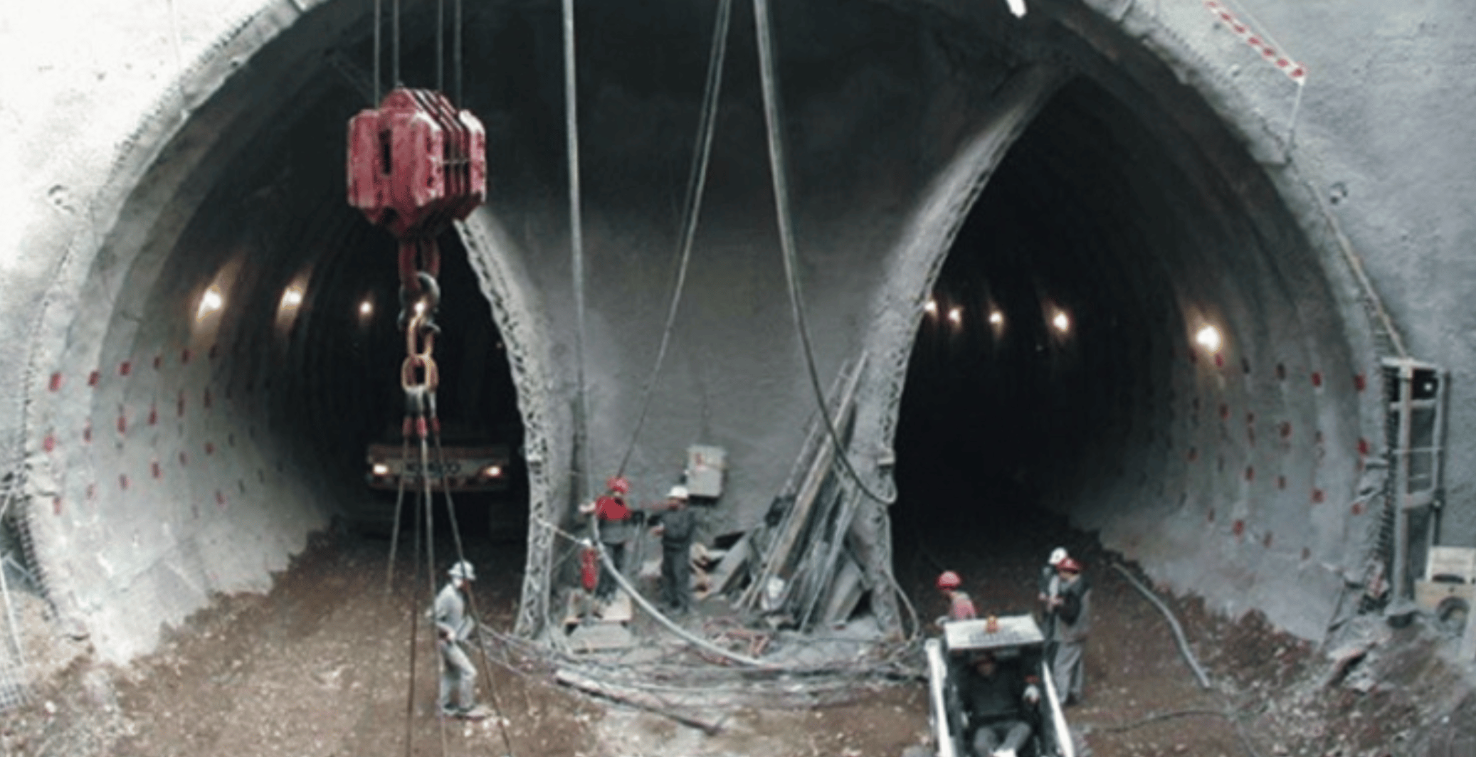 Túneles metro de Santiago en construcción